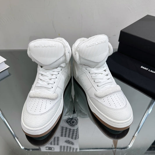 SL SL/80 MID-TOP SNEAKER WHITE CALFSKIN - 35