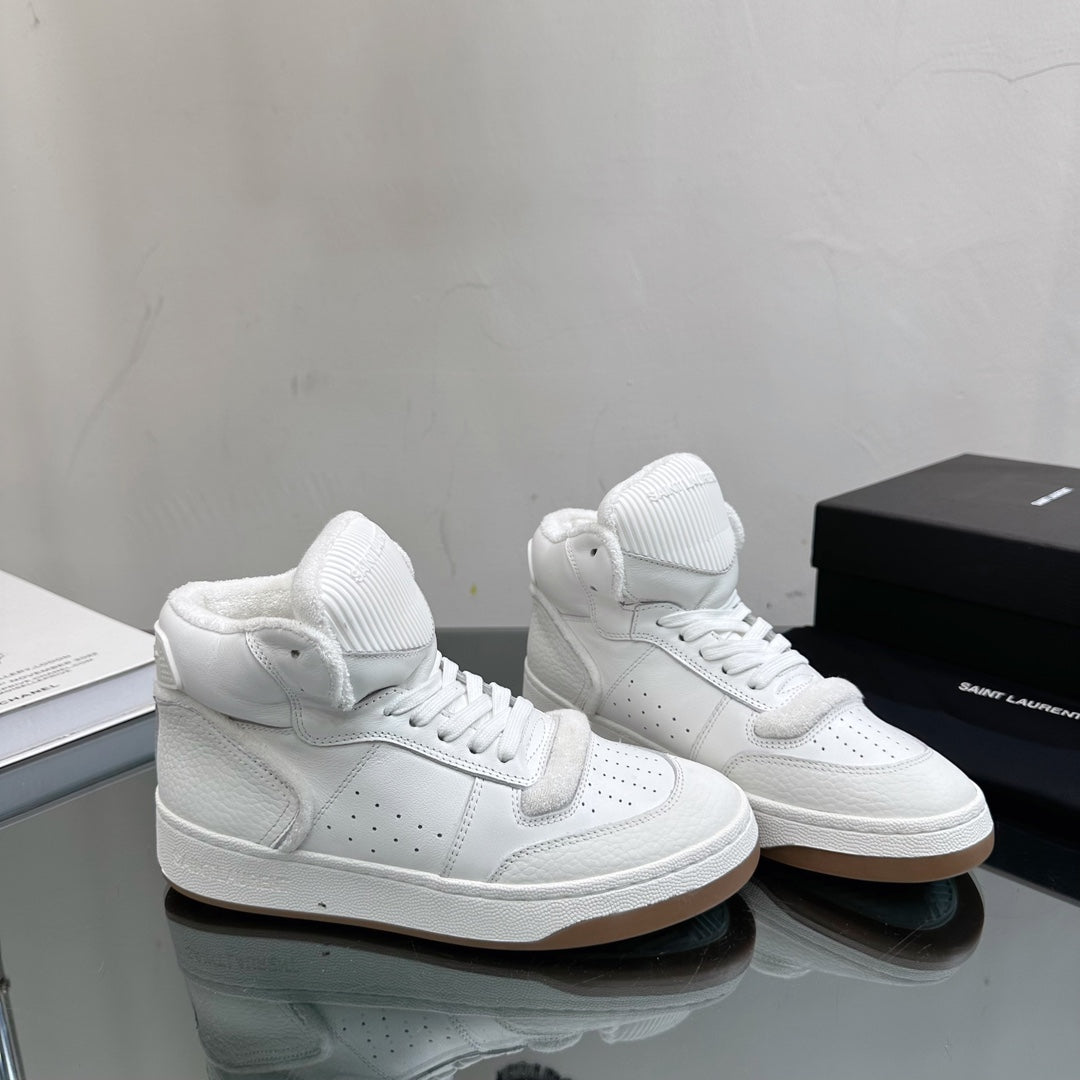 SL SL/80 MID-TOP SNEAKER WHITE CALFSKIN - 35