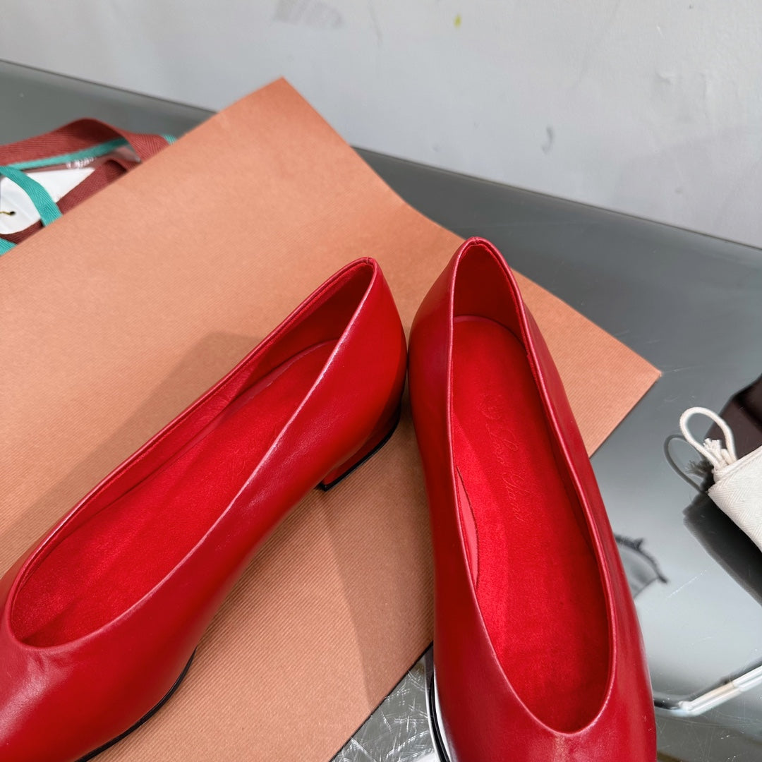 LP REBECCA BALLERINAS CRIMSON CALFSKIN - 35
