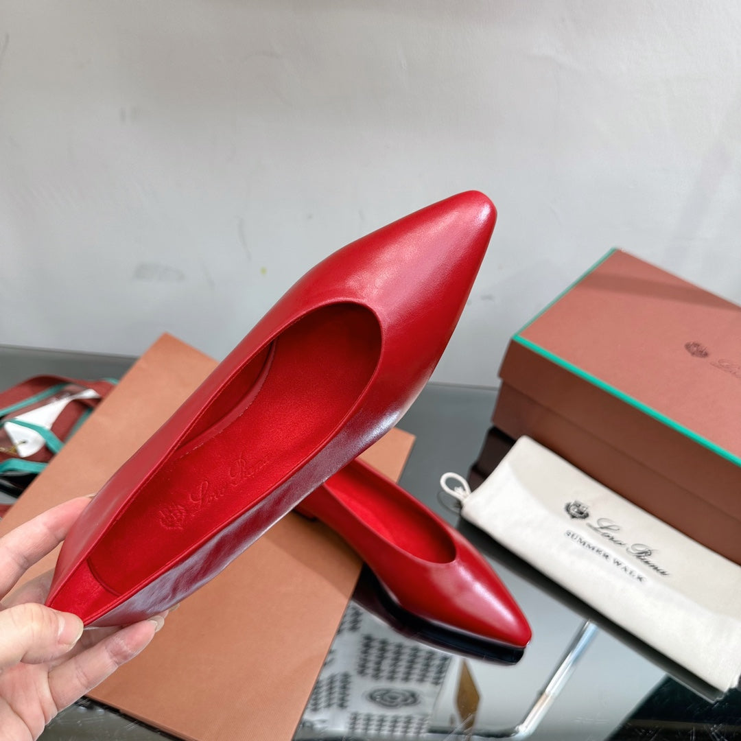 LP REBECCA BALLERINAS CRIMSON CALFSKIN - 35