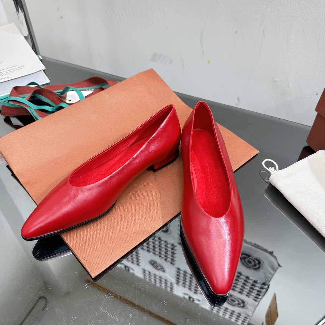 LP REBECCA BALLERINAS CRIMSON CALFSKIN - 35