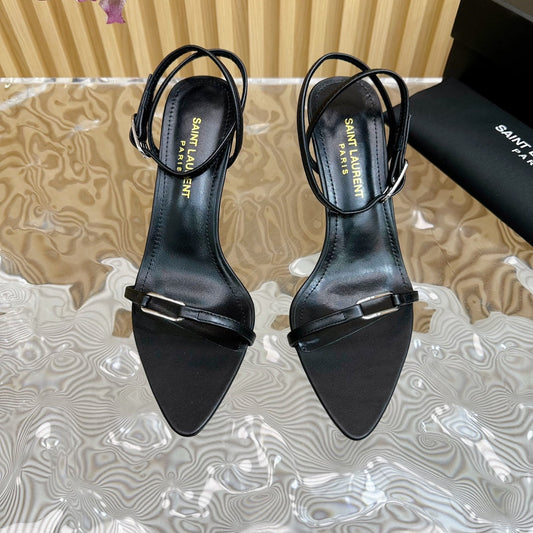 KITTY SANDALS 70 IN BLACK LEATHER - 35
