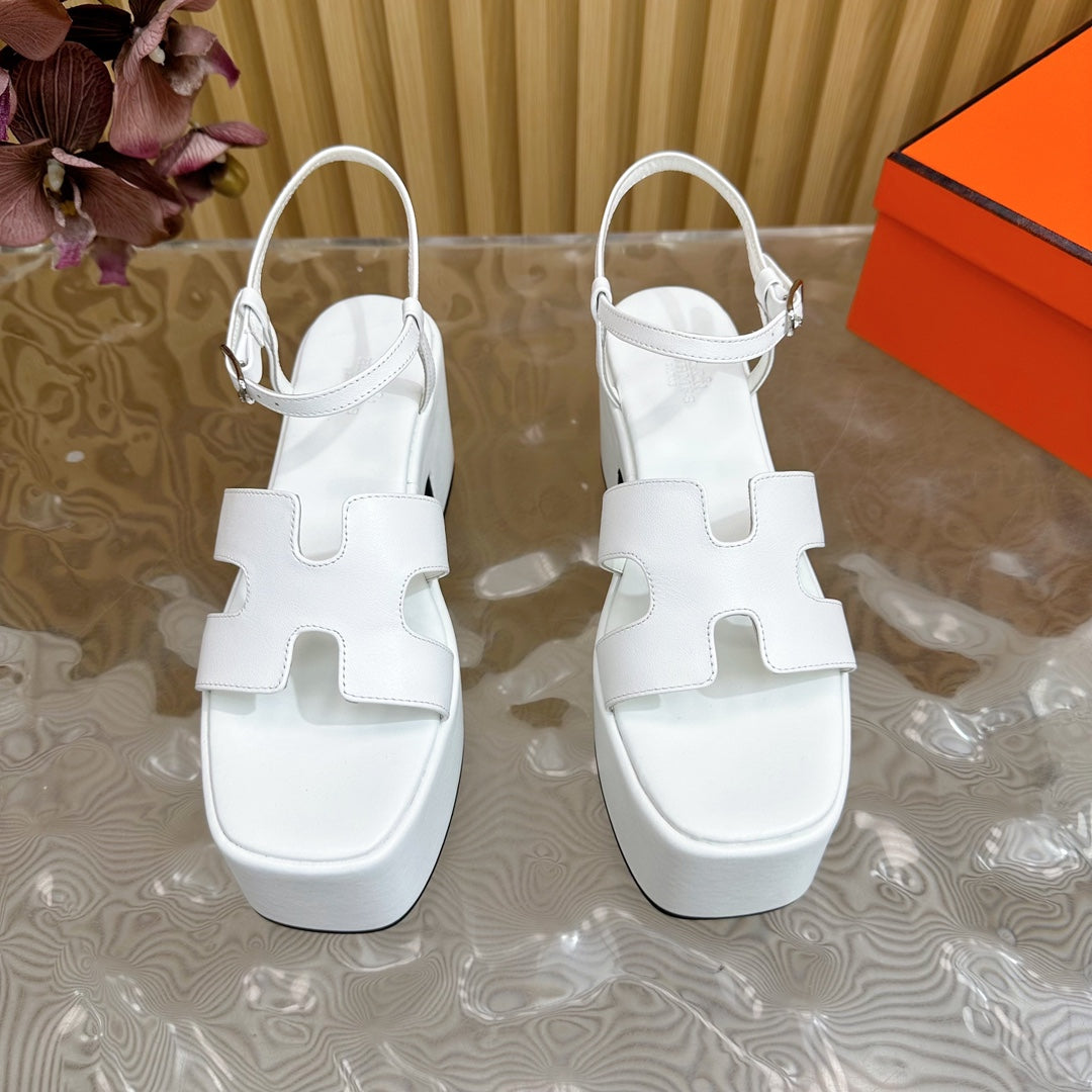 JAM 30 SANDAL IN WHITE CALFSKIN - 35