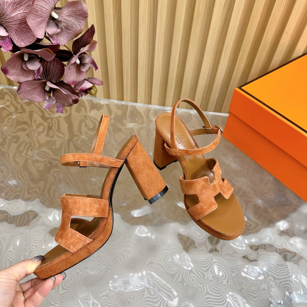 JAZZ 90 SANDAL IN BRONZE BROWN SUEDE - 35