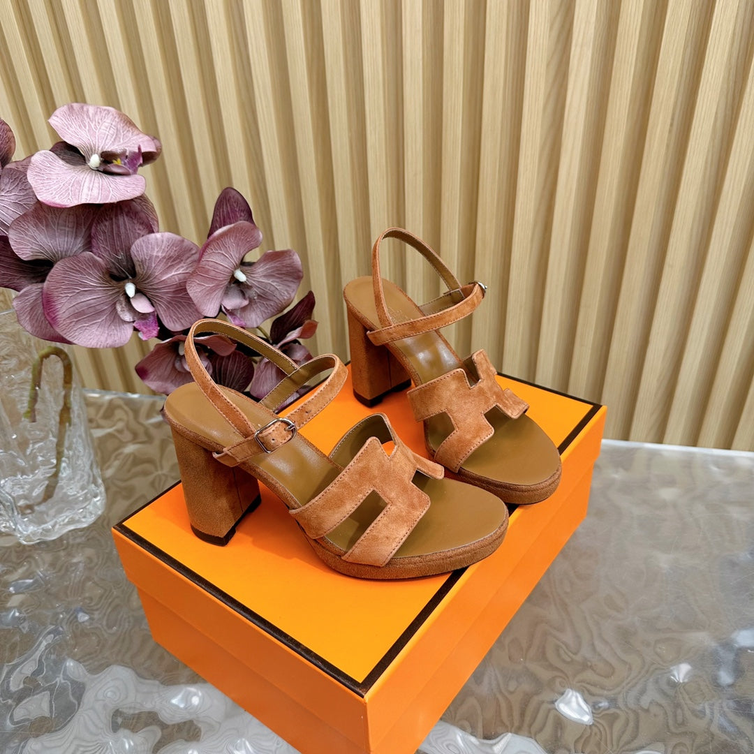 JAZZ 90 SANDAL IN BRONZE BROWN SUEDE - 35