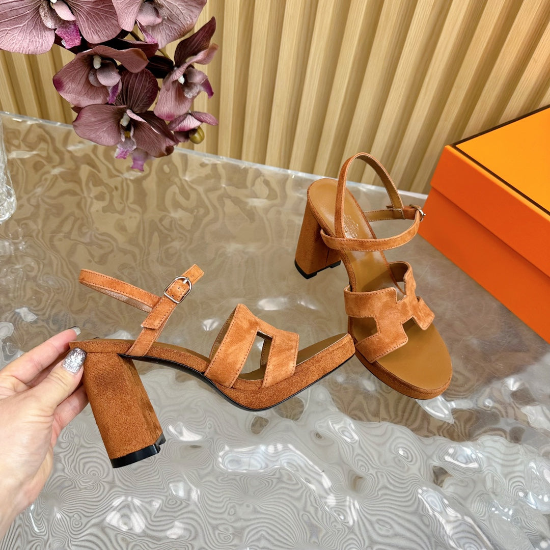 JAZZ 90 SANDAL IN BRONZE BROWN SUEDE - 35