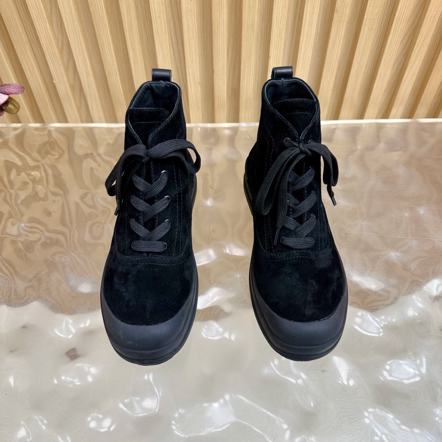 HM 25S KOOLER ANKLE BOOTS IN BLACK SUEDE - 35