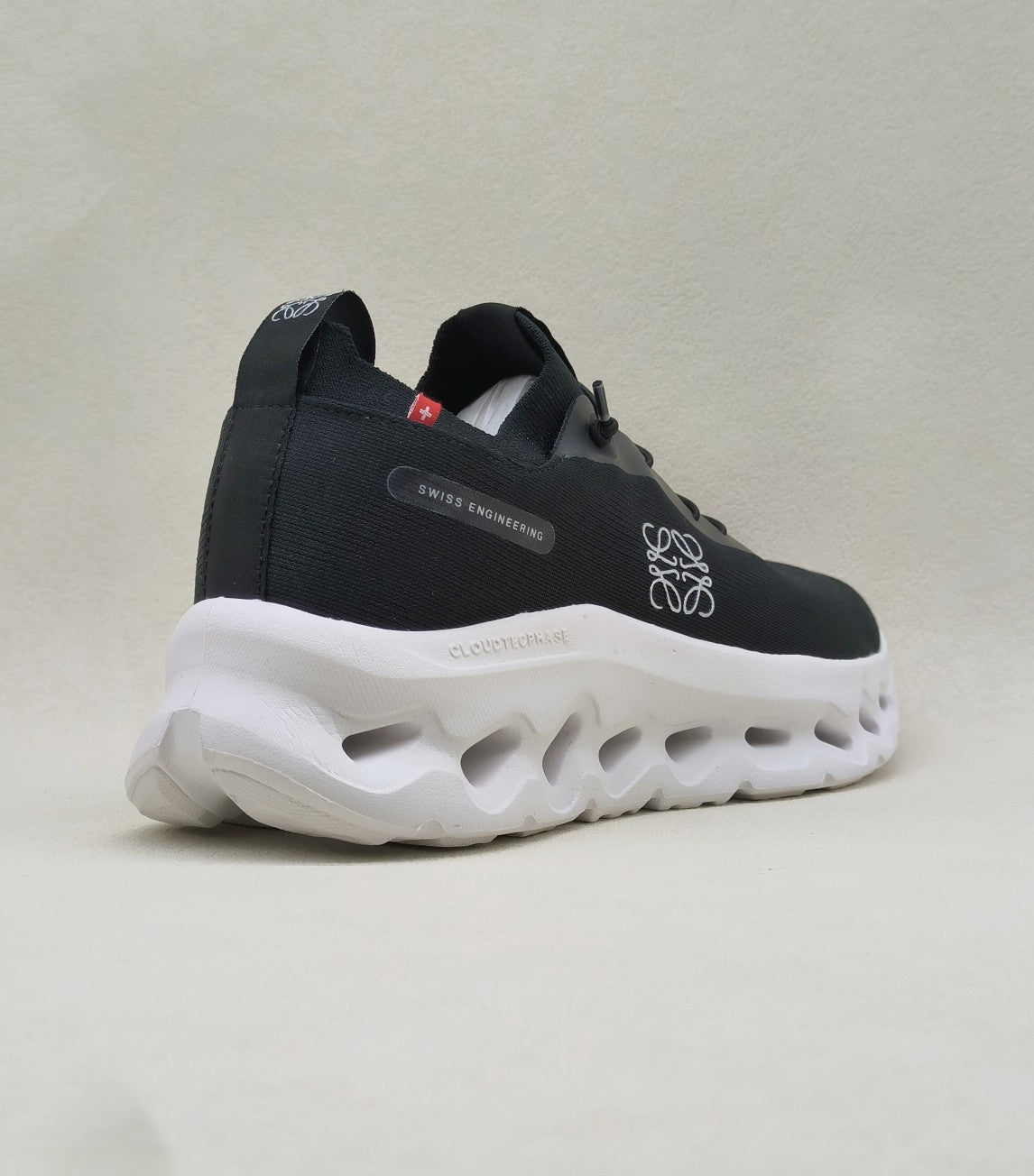 LW CLOUDTILT SNEAKER BLACK-WHITE POLYESTER - 36