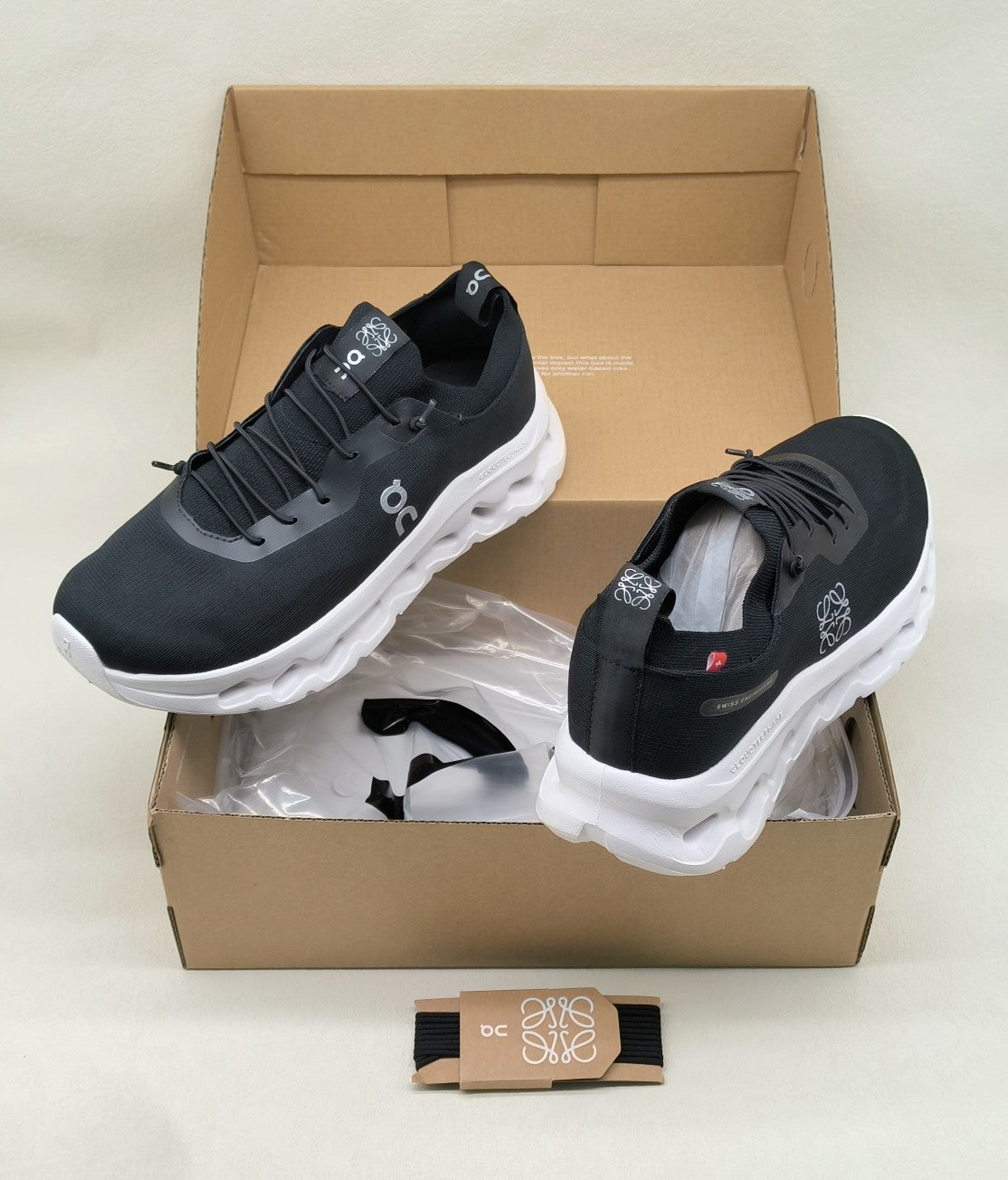 LW CLOUDTILT SNEAKER BLACK-WHITE POLYESTER - 36