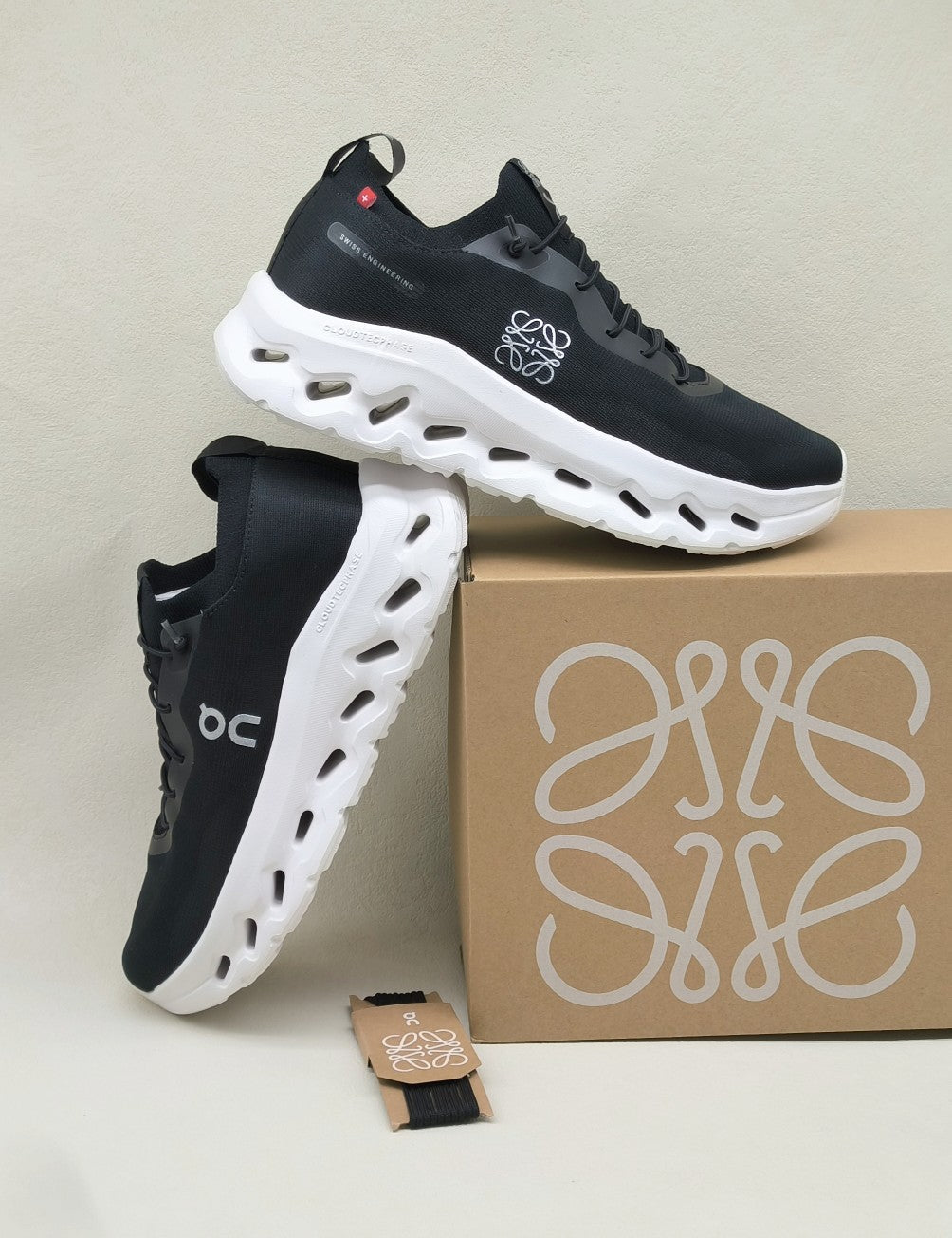LW CLOUDTILT SNEAKER BLACK-WHITE POLYESTER - 36