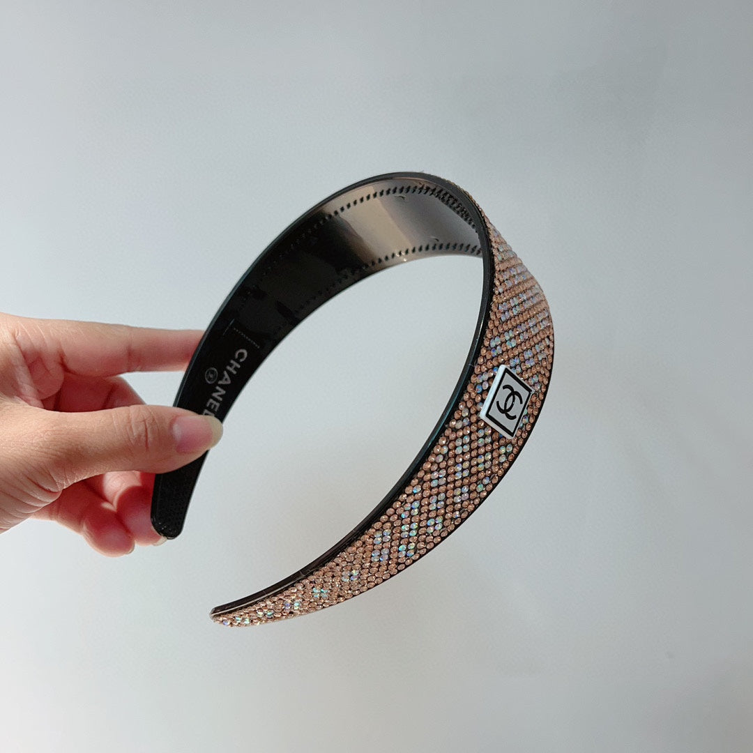 COLORFUL WITH CRYSTALS HAIRBAND RESIN FOR WOMEN 124678