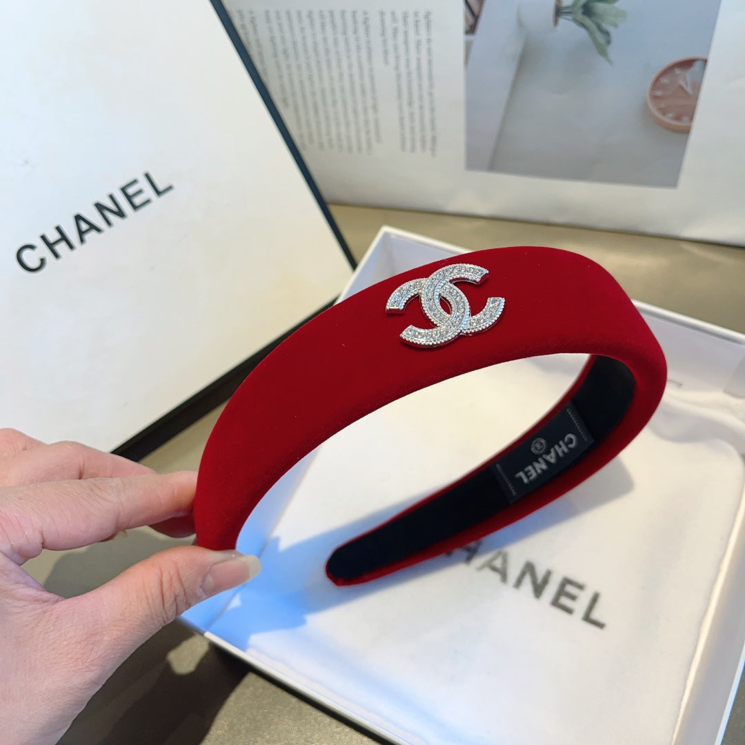 CHERRY RED VELVET HAIRBAND 414441