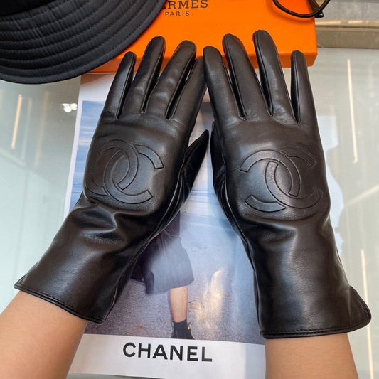 GLOVES IN BLACK LAMBSKIN 463840 - M