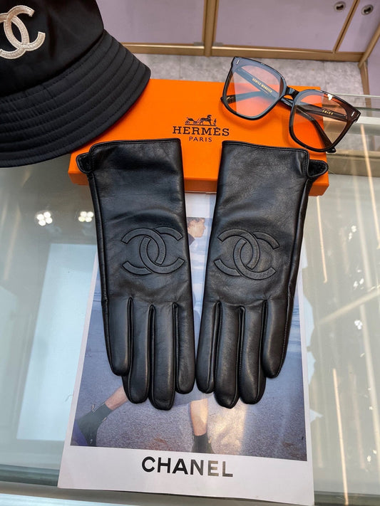 GLOVES IN BLACK LAMBSKIN 463840 - M