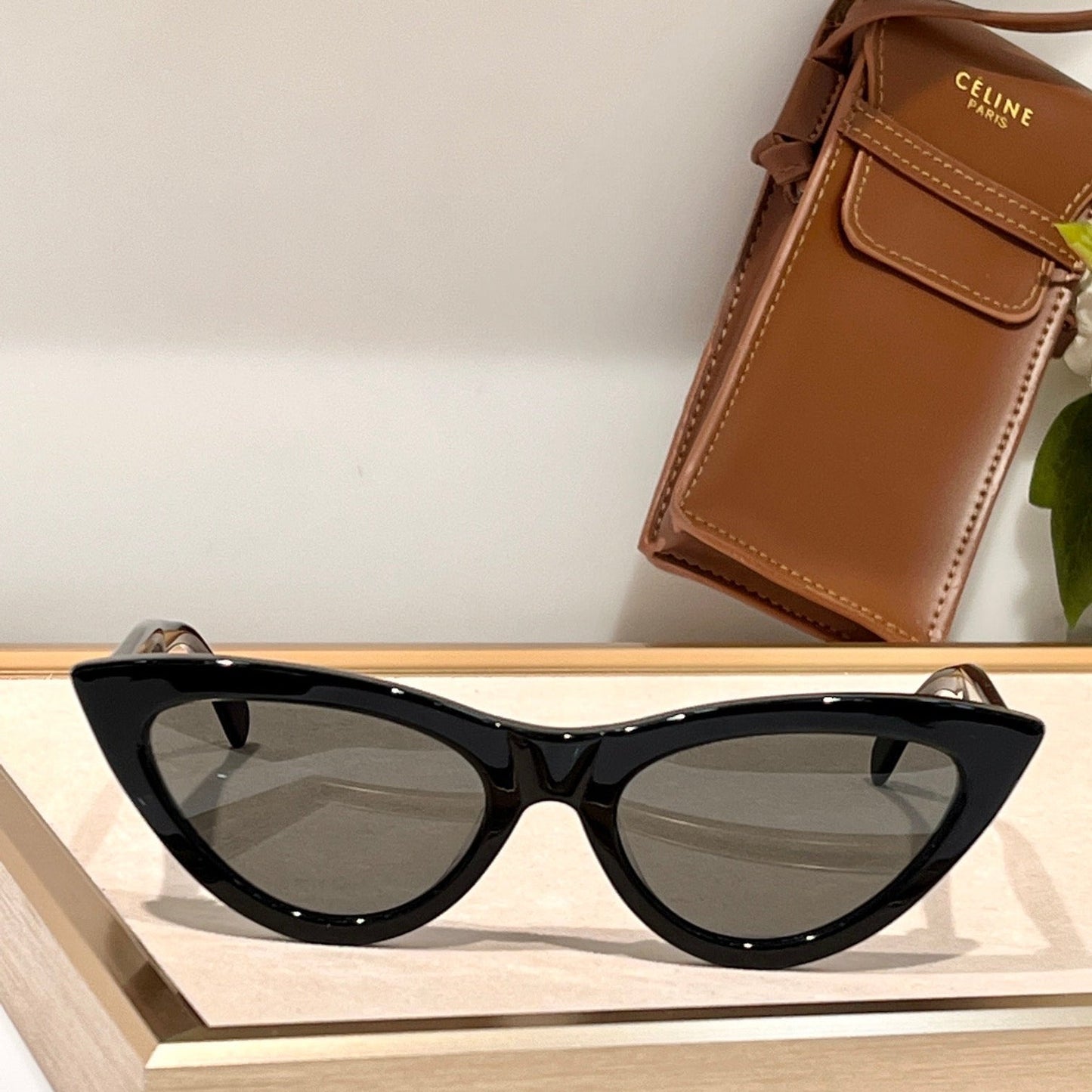 TRIOMPHE CAT EYE SUNGLASS CL40019 IN ACETATE - Blue