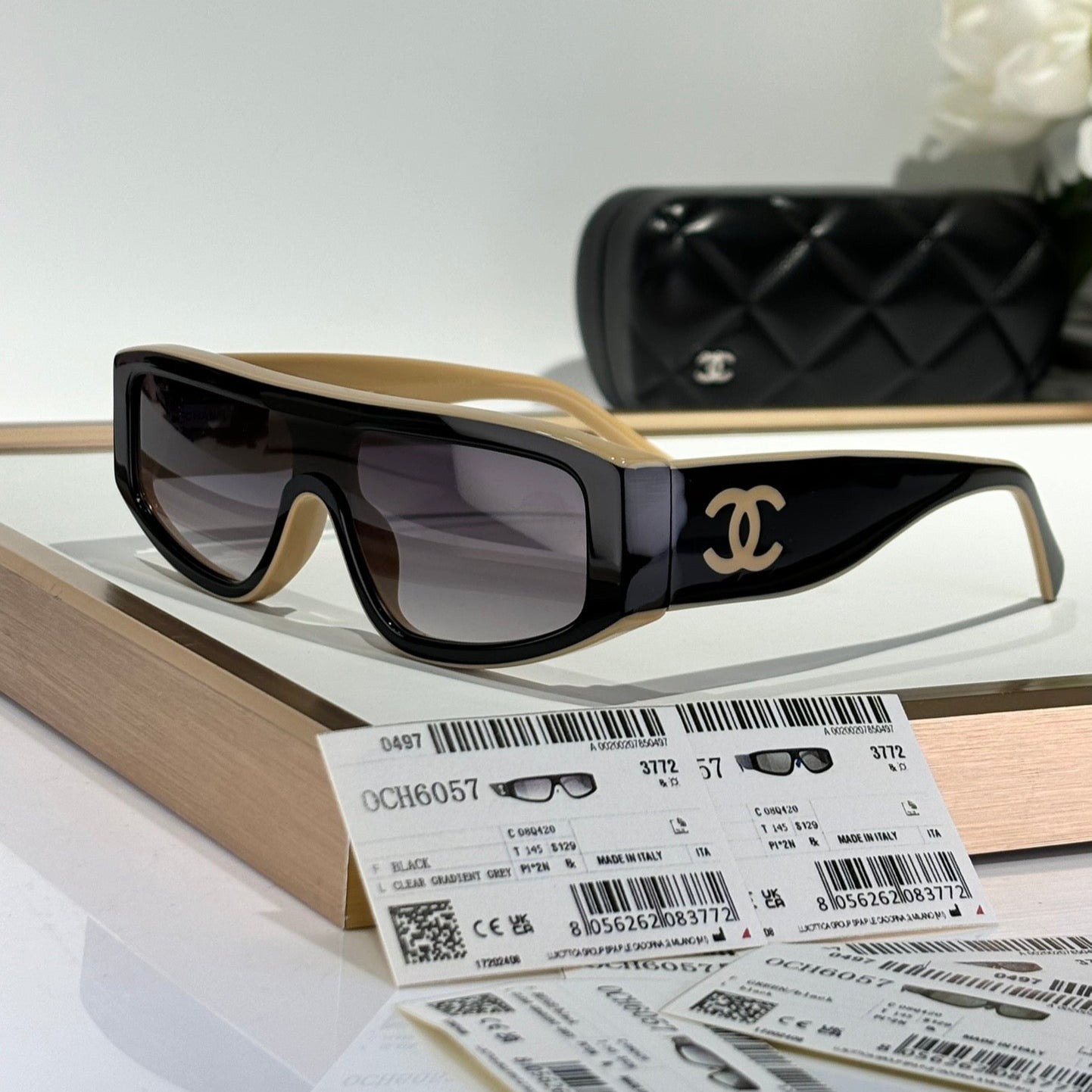 BUTTERFLY SUNGLASSES CH6057 IN ACETATE - Beige