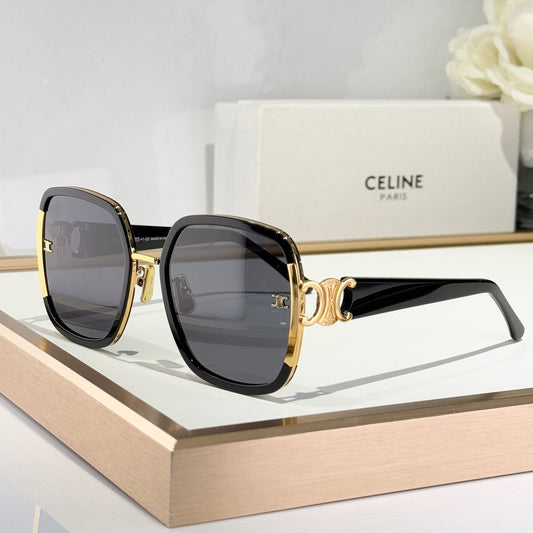 TRIOMPHE SUNGLASSES CL40250 IN METAL - Black/Smoke