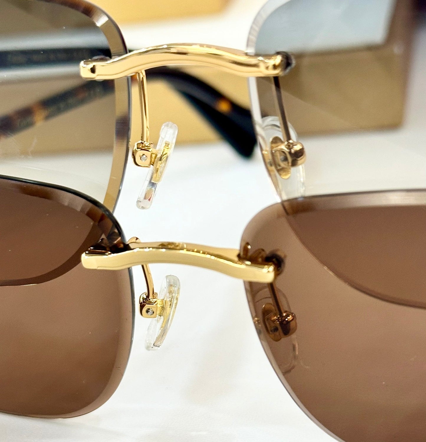 PREMIÈRE SQUARE FRAME SUNGLASSES 530304 IN METAL AND WOODEN - Blue yellow