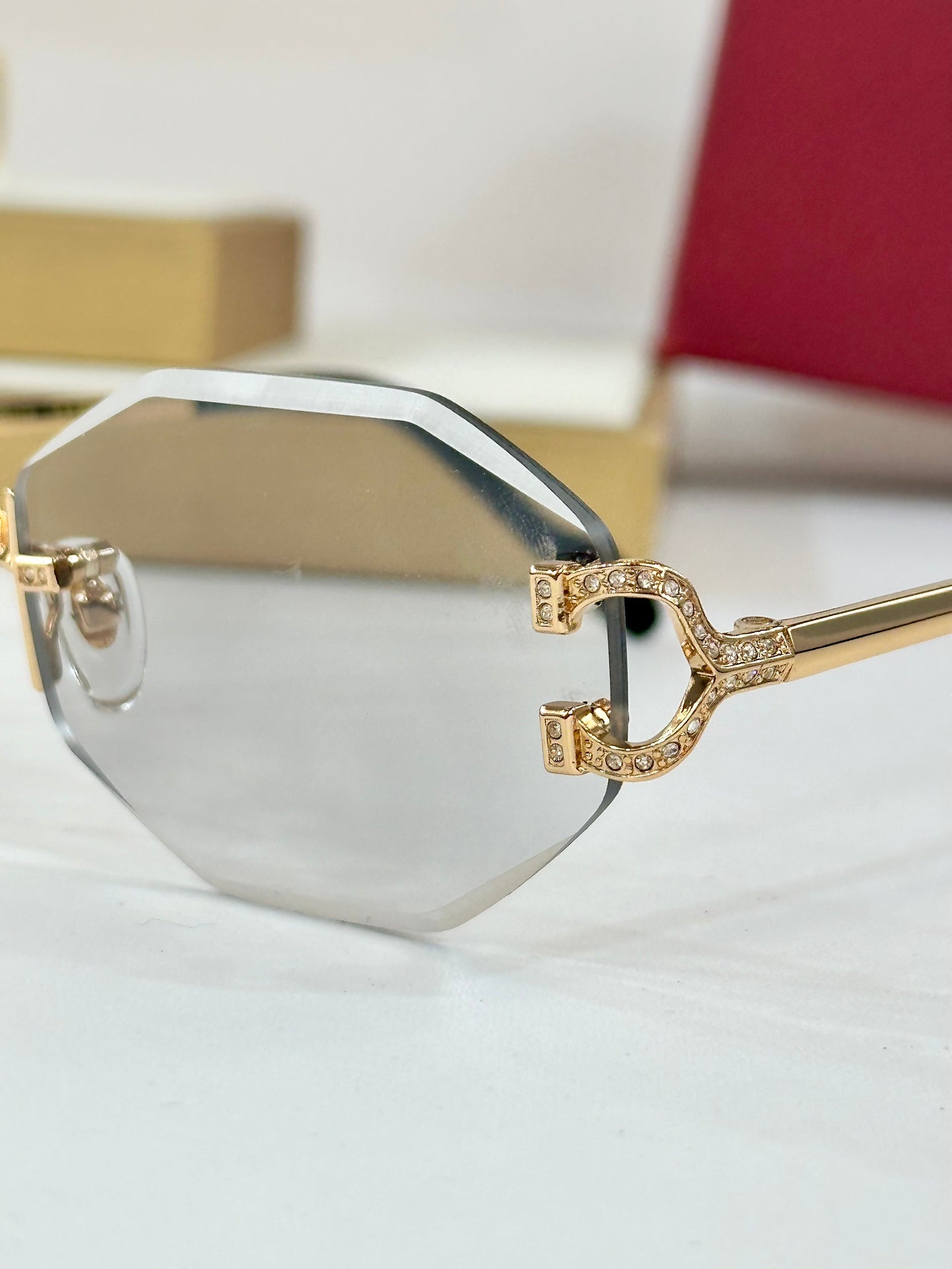 PHOTOCHROMIC LENSES GEOMETRIC FRAME SUNGLASSES CT0581S IN METAL - Grey