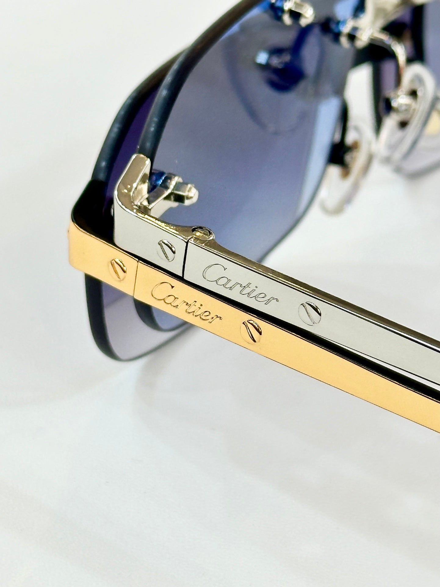 SANTOS RECTANGULAR FRAME SUNGLASSES CT0660S IN METAL - Yellow
