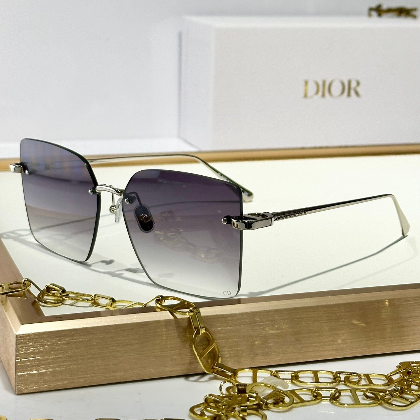 MONTAIGNE SUNGLASS CDIOR S3U IN METAL - Brown