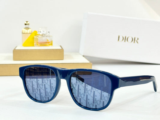 MONTAIGNE SUNGLASS DIORFLAG2 IN ACETATE - Blue Oblique Mask