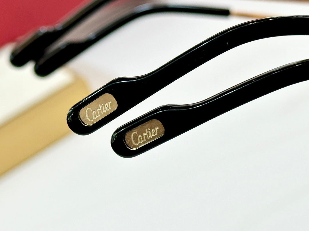 CRYSTAL STUDDED RIMLESS SQUARE FRAME SUNGLASSES CT0603S IN METAL PHOTOCHROMIC LENSES - Clear/Grey