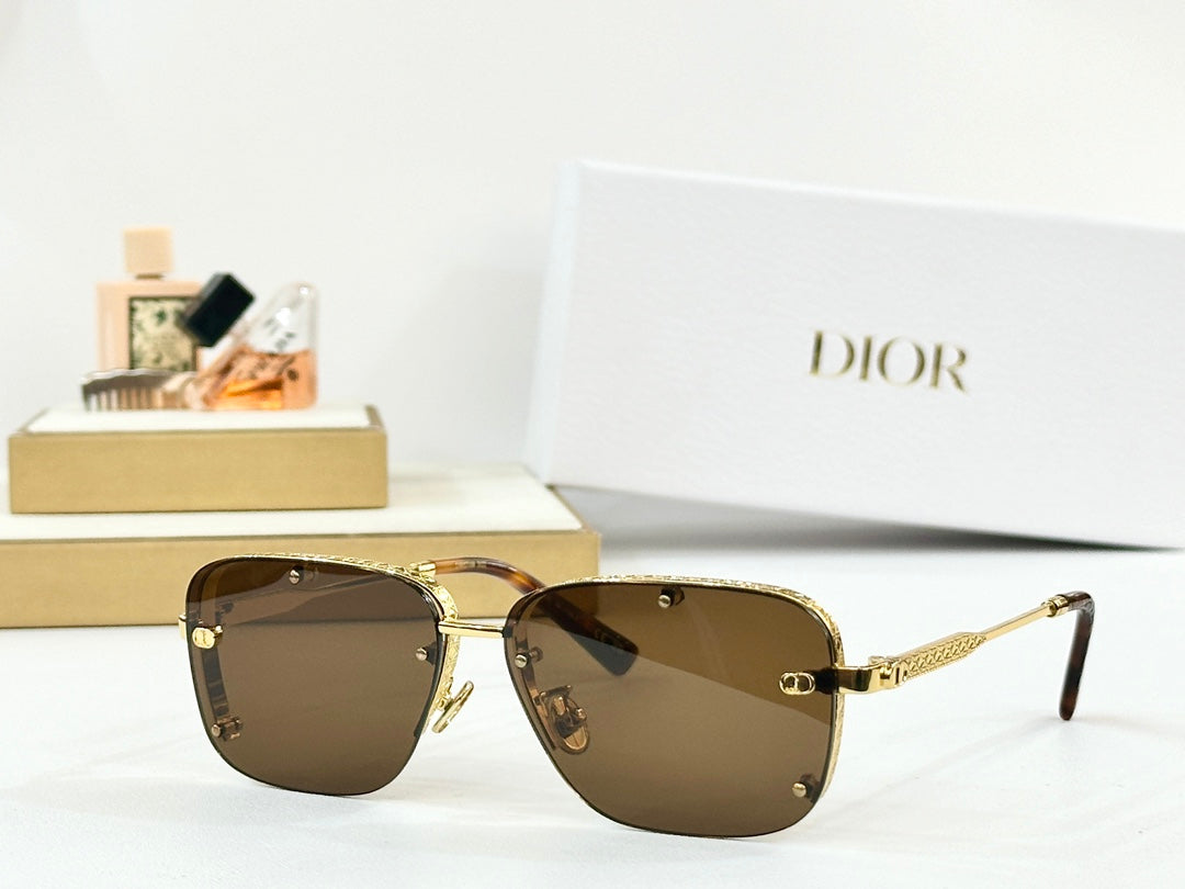 MONTAIGNE SUNGLASS NEODIOR A4U IN METAL - Gold/Dark Grey