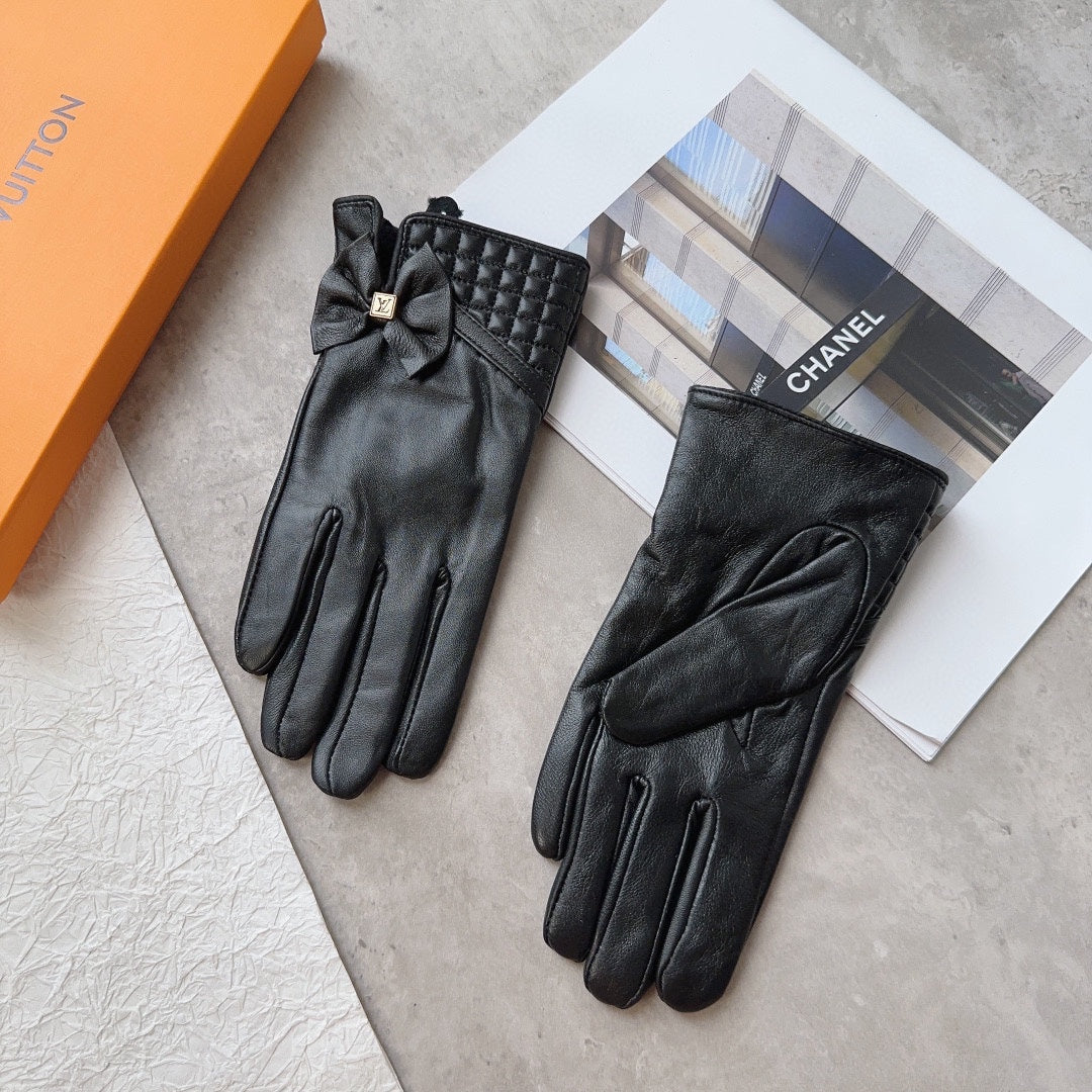 GLOVES IN BLACK LAMBSKIN 120197 - M