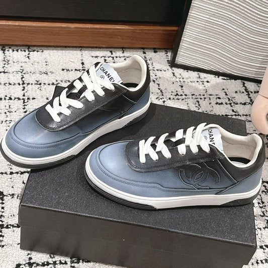 SNEAKER IN BLACK MIX COOL GRAY HAND-POLISHED CALFSKIN 977825 - 35