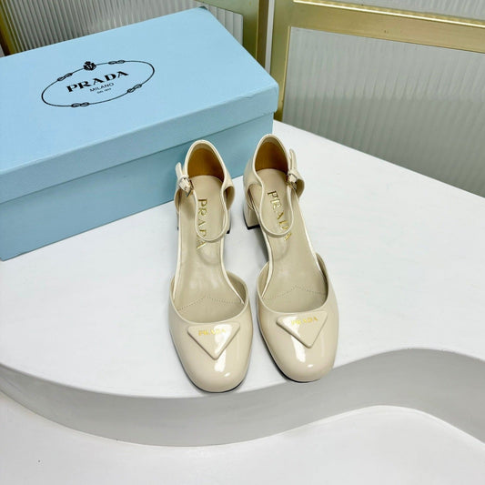 PRA MARY JANE PUMPS CREAMY WHITE CALFSKIN - 34