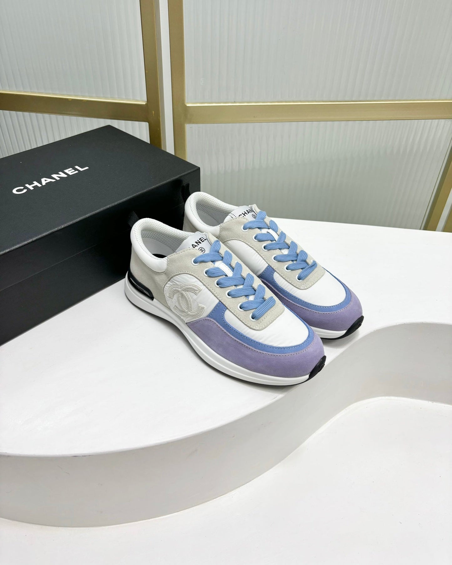 SNEAKER IN AMETHYST PURPLE MIX GREY SUEDE - 35