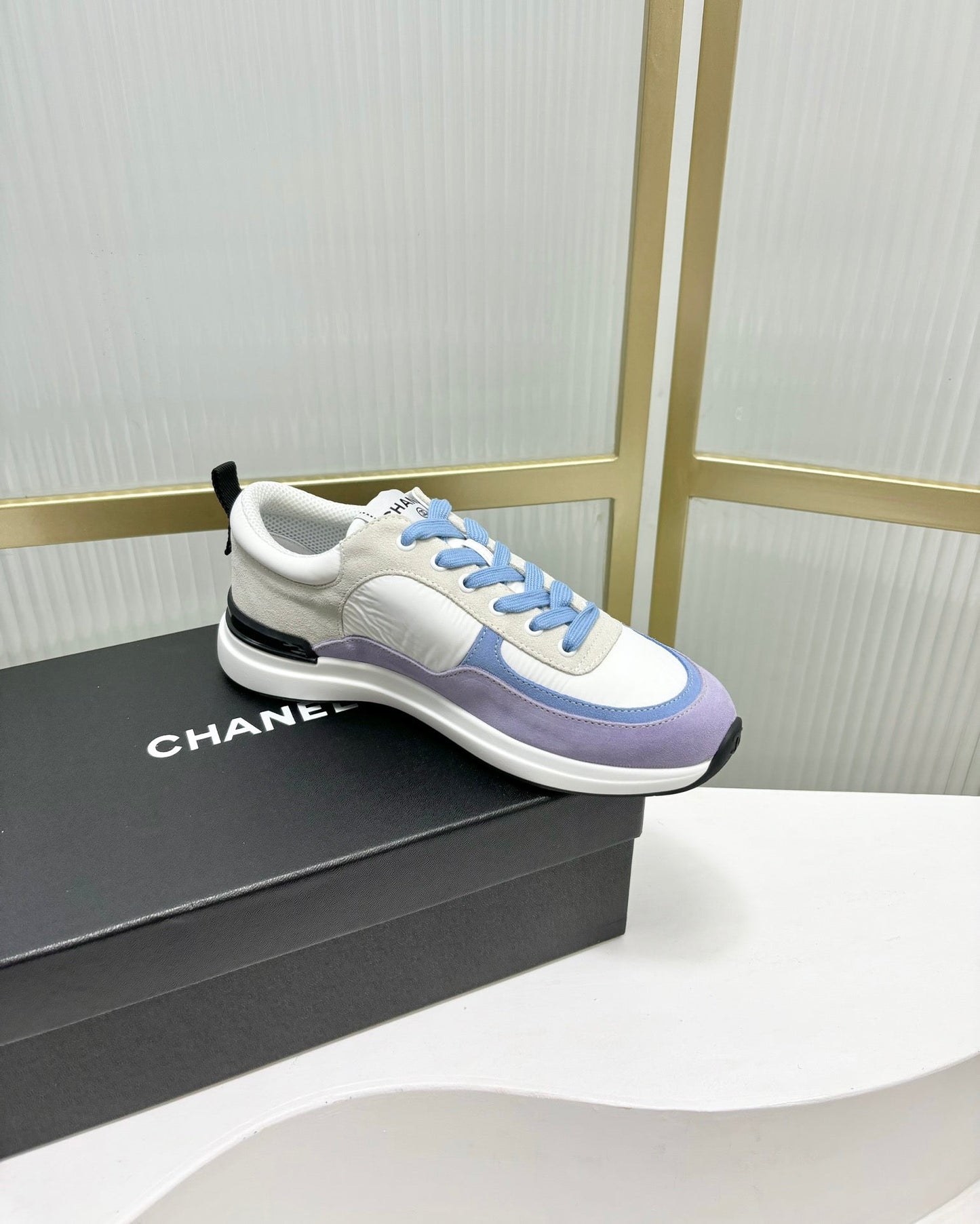 SNEAKER IN AMETHYST PURPLE MIX GREY SUEDE - 35