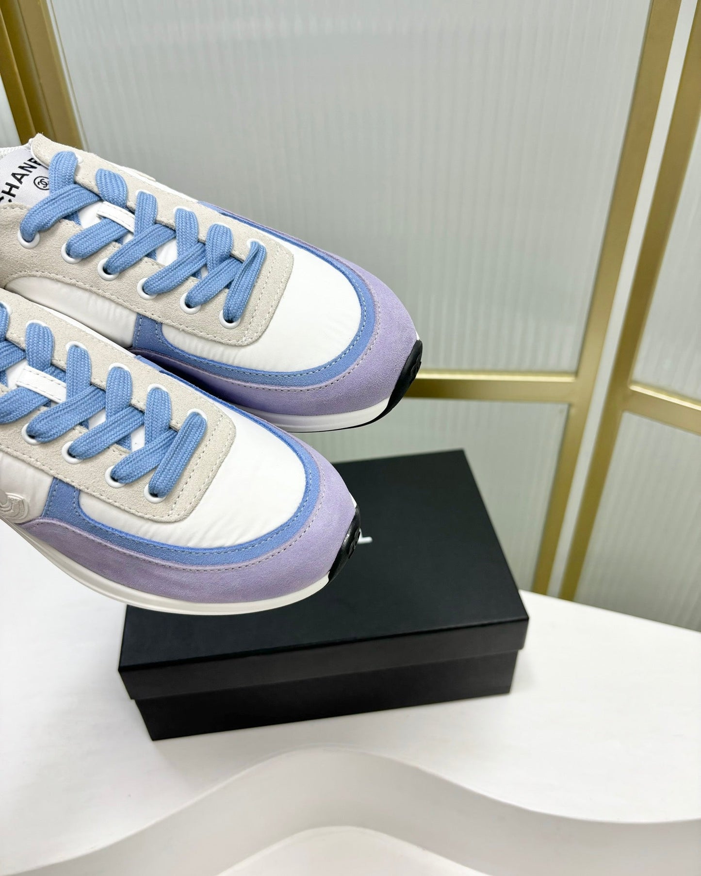 SNEAKER IN AMETHYST PURPLE MIX GREY SUEDE - 35