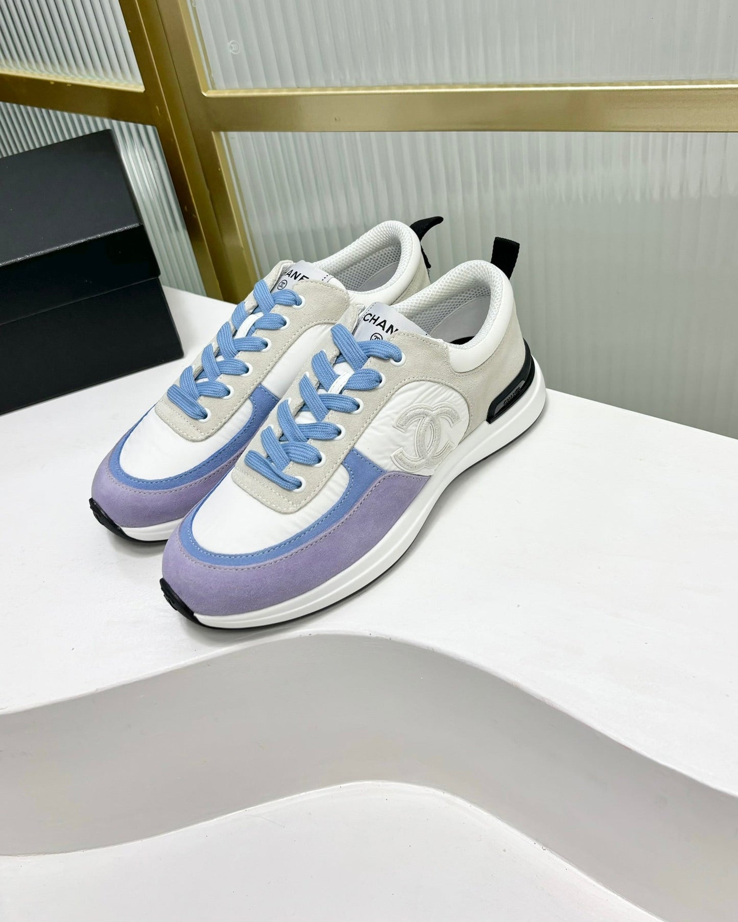 SNEAKER IN AMETHYST PURPLE MIX GREY SUEDE - 35