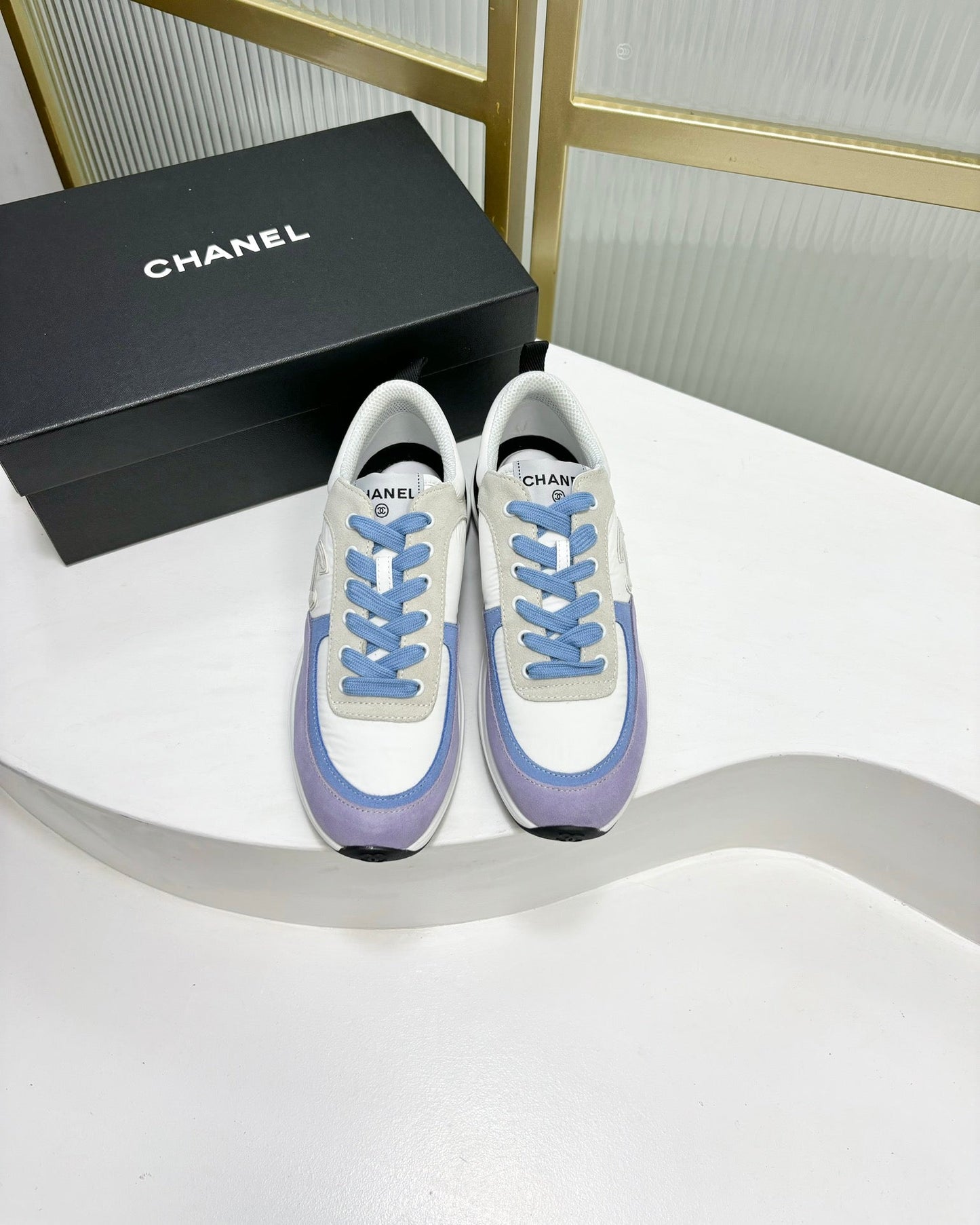 SNEAKER IN AMETHYST PURPLE MIX GREY SUEDE - 35