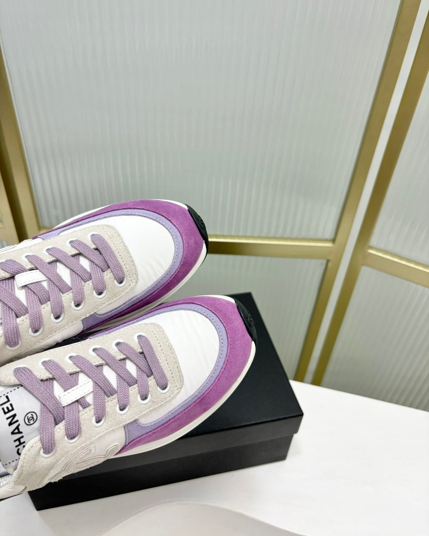 SNEAKER IN VIOLET MIX GREY SUEDE - 35