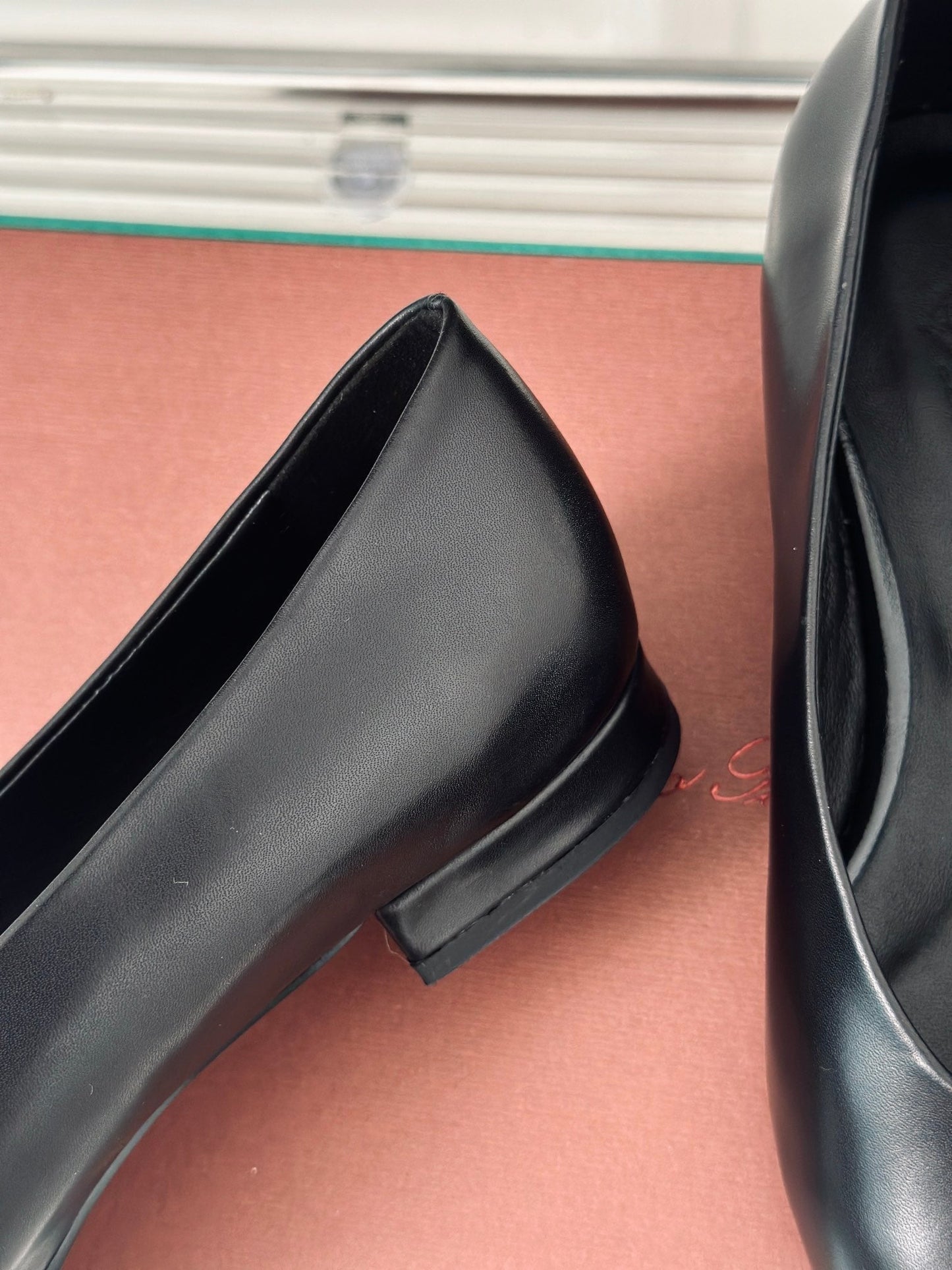 LP REBECCA BALLET FLATS BLACK WAXED LEATHER - 35