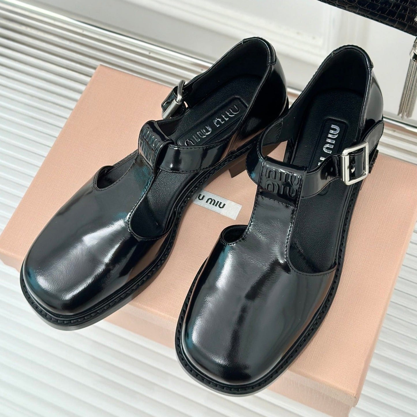 Sandal Platform Black Calfskin - 35