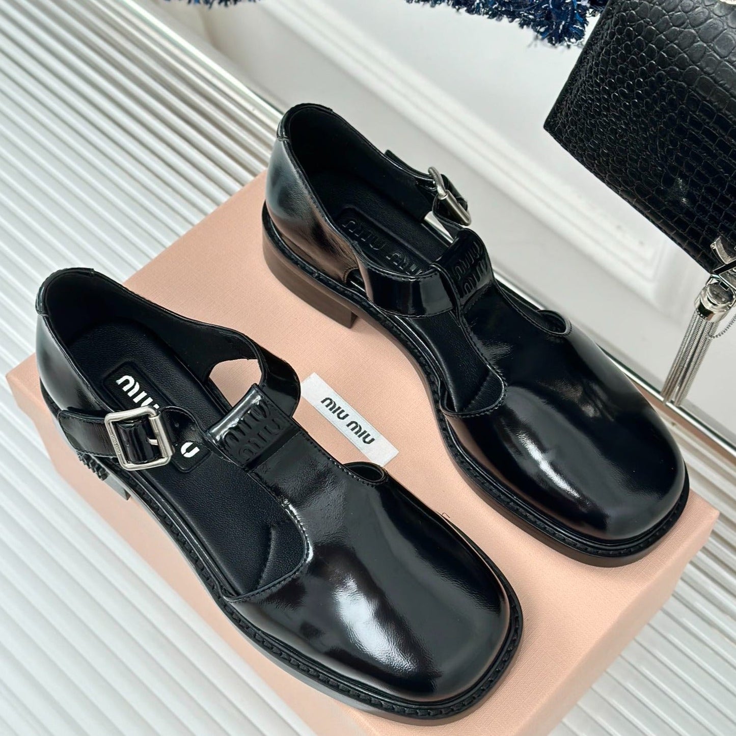 Sandal Platform Black Calfskin - 35