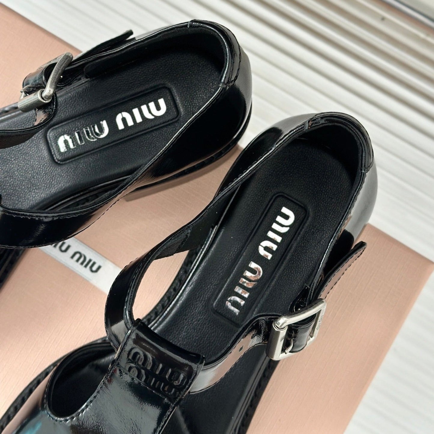 Sandal Platform Black Calfskin - 35