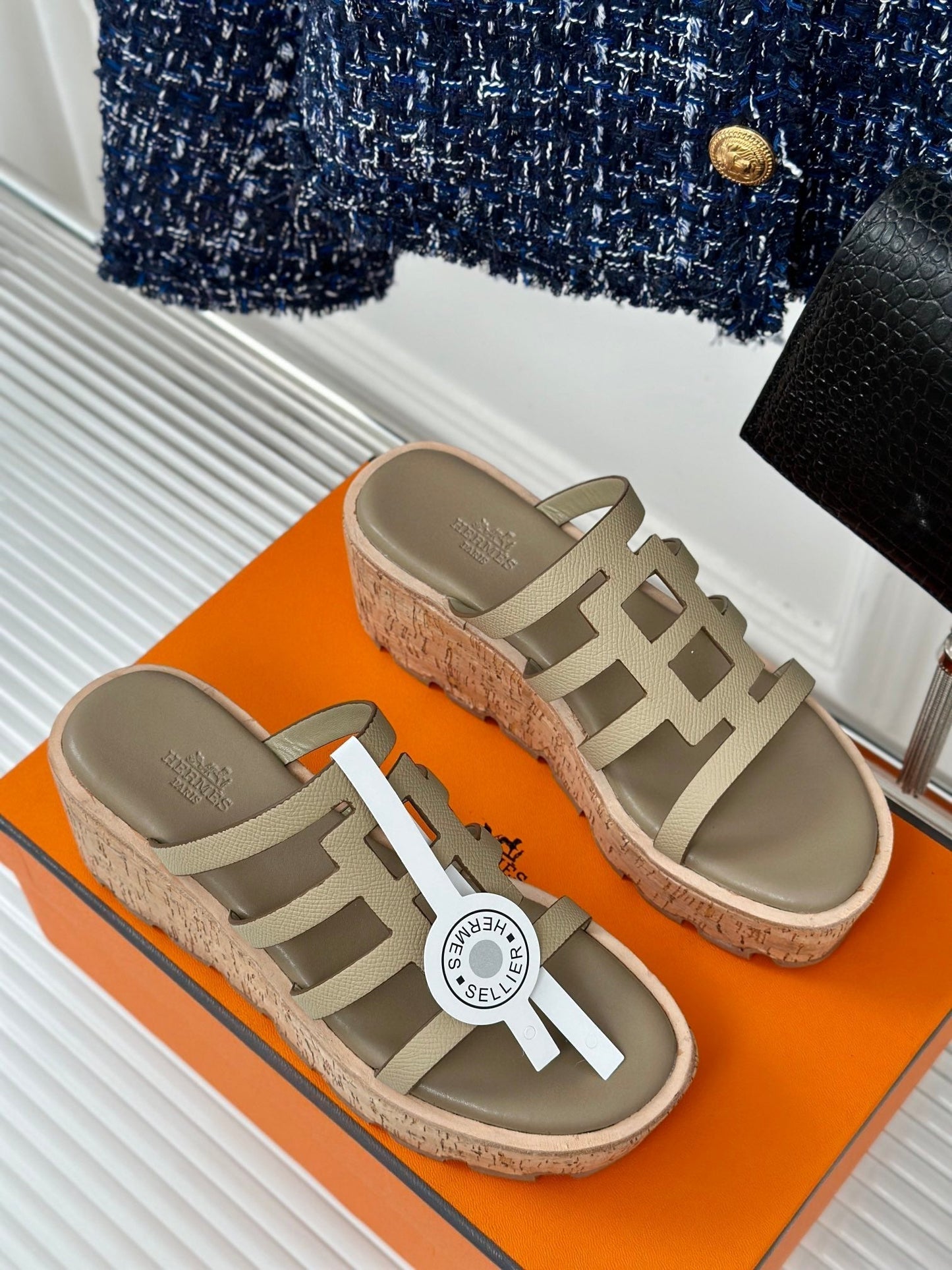 ISABELLA SANDAL TORTILLA CALFSKIN - 35