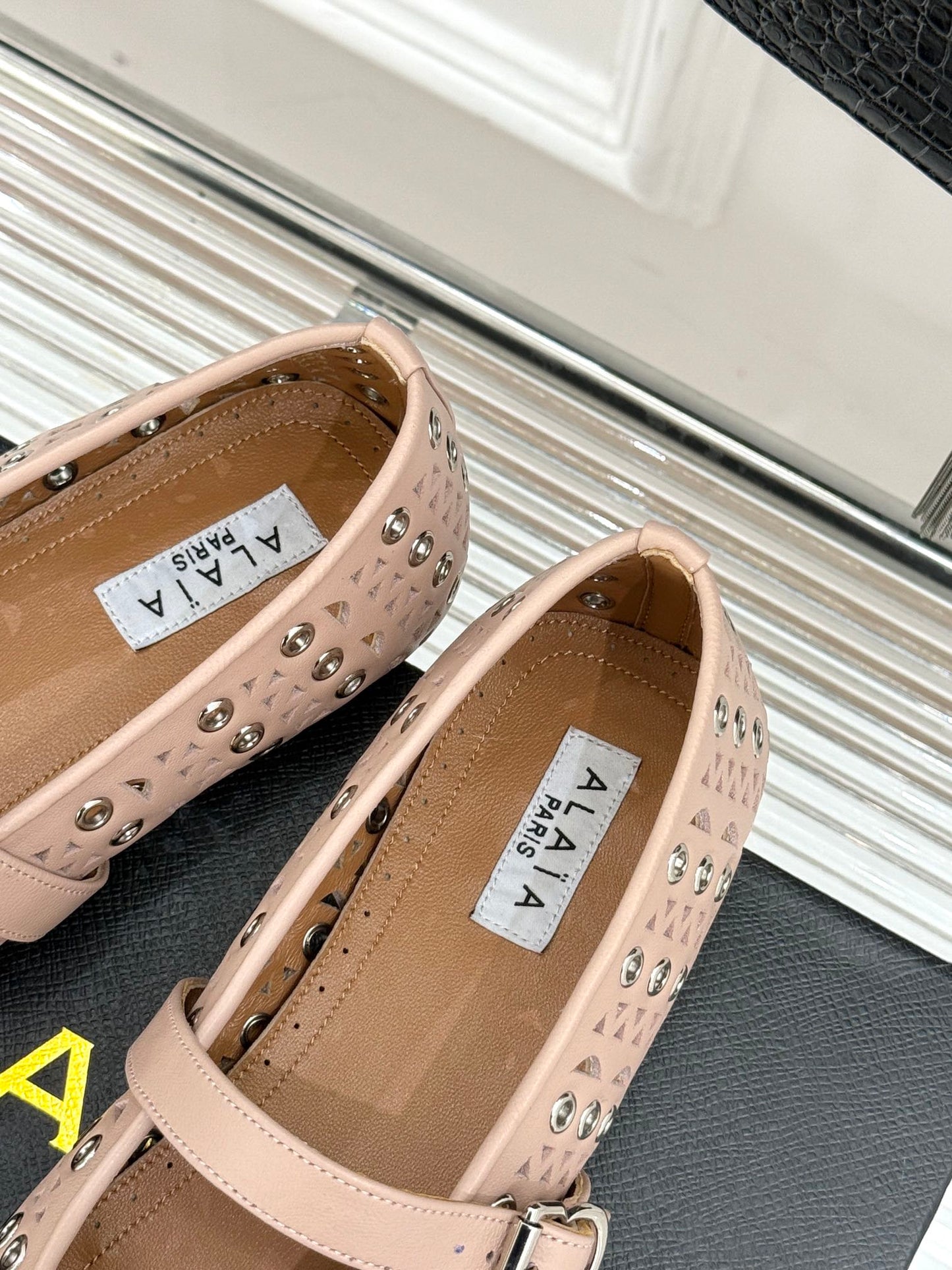 MARY JANE IN PEACH PINK CALFSKIN - 35