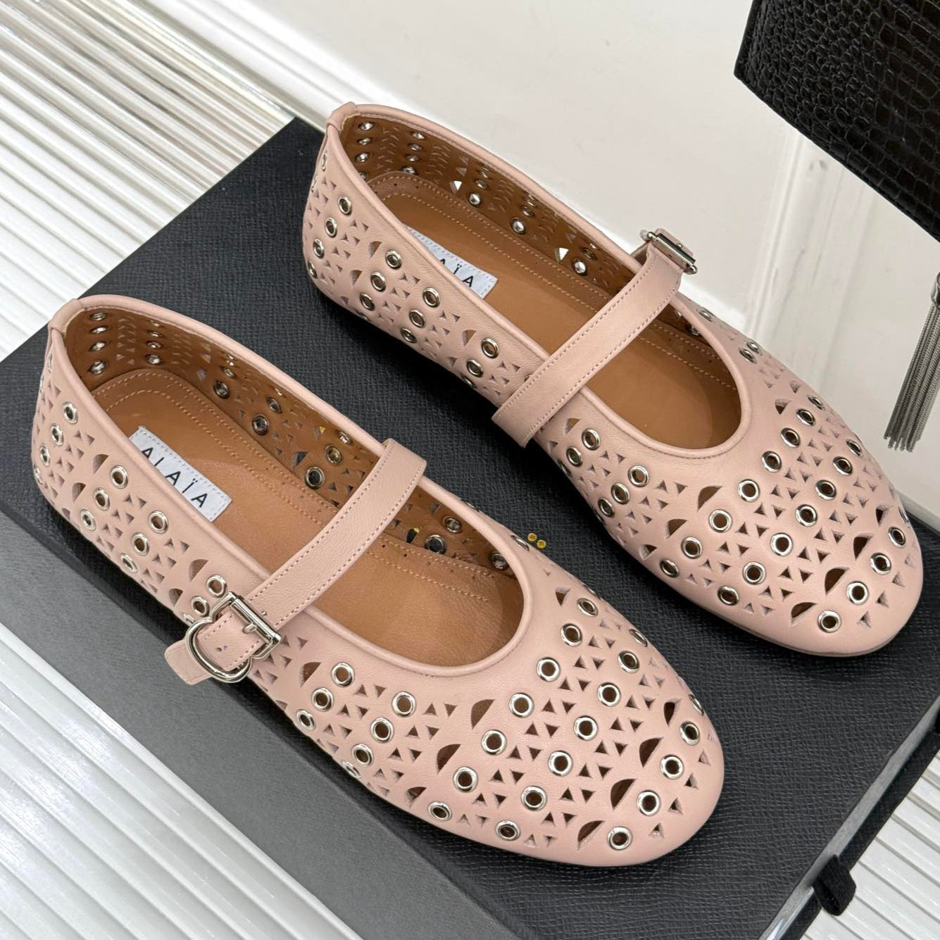 MARY JANE IN PEACH PINK CALFSKIN - 35