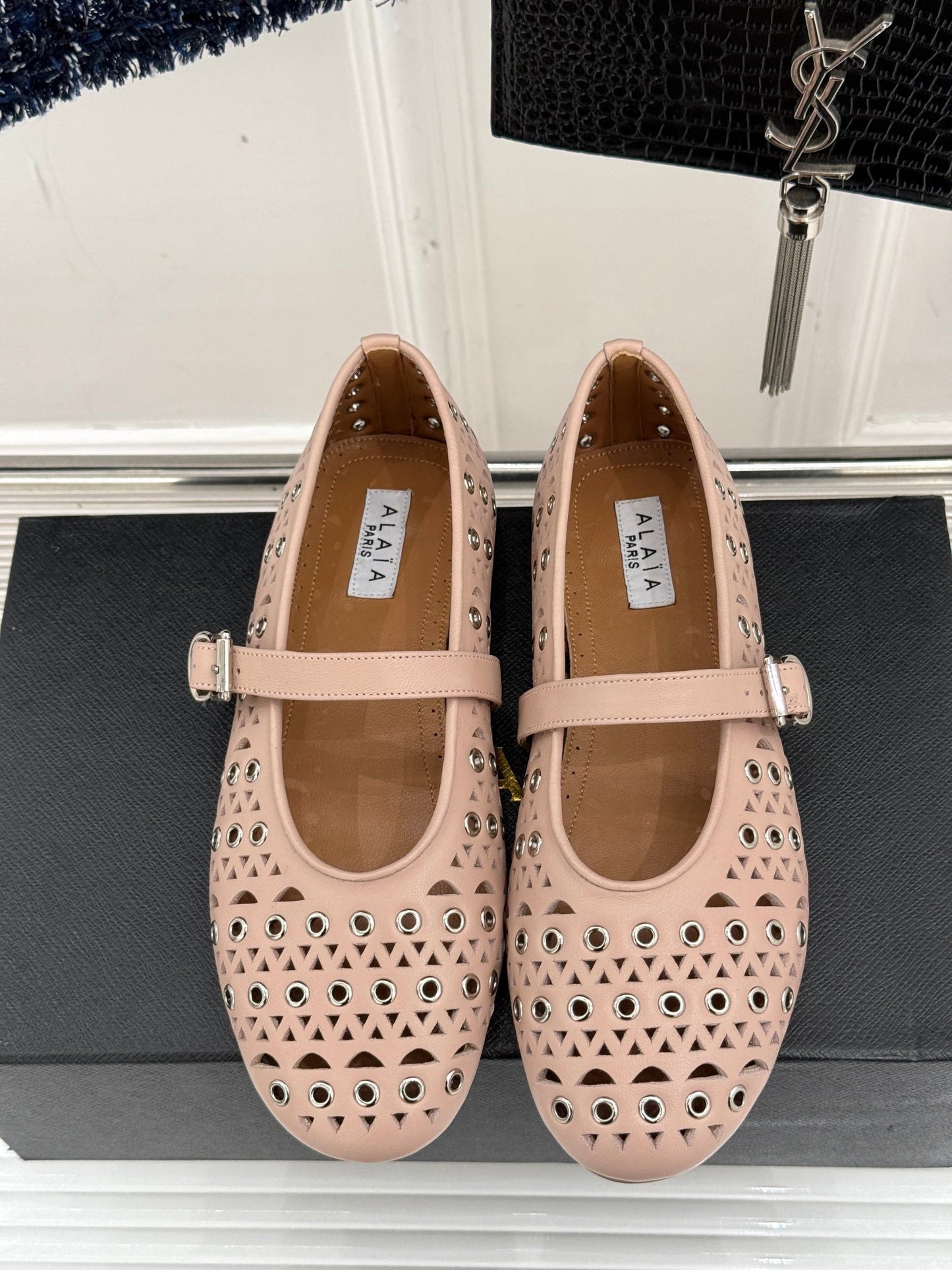 MARY JANE IN PEACH PINK CALFSKIN - 35
