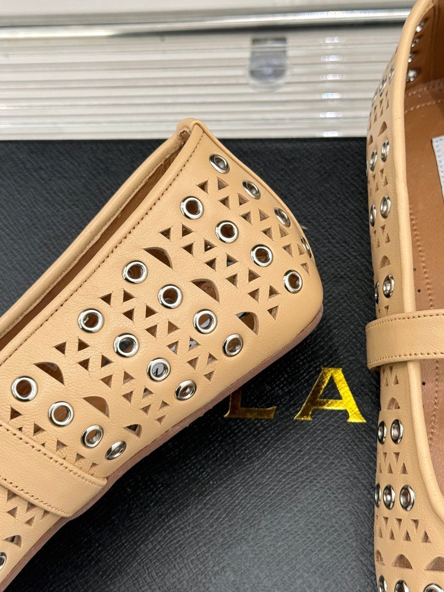 MARY JANE IN SEPIA TAN CALFSKIN - 35