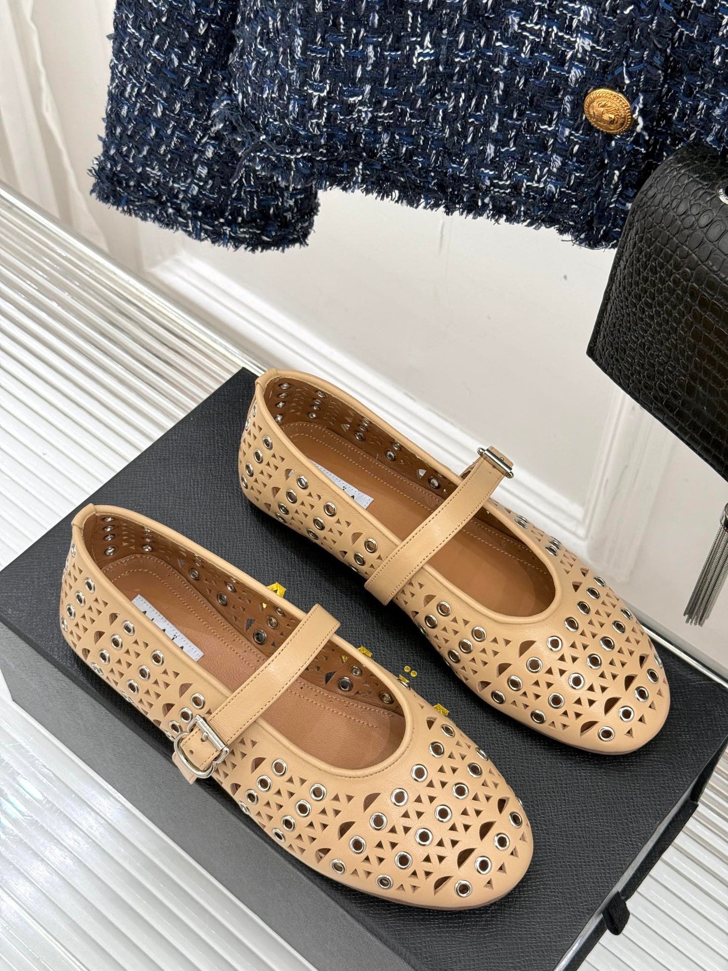 MARY JANE IN SEPIA TAN CALFSKIN - 35