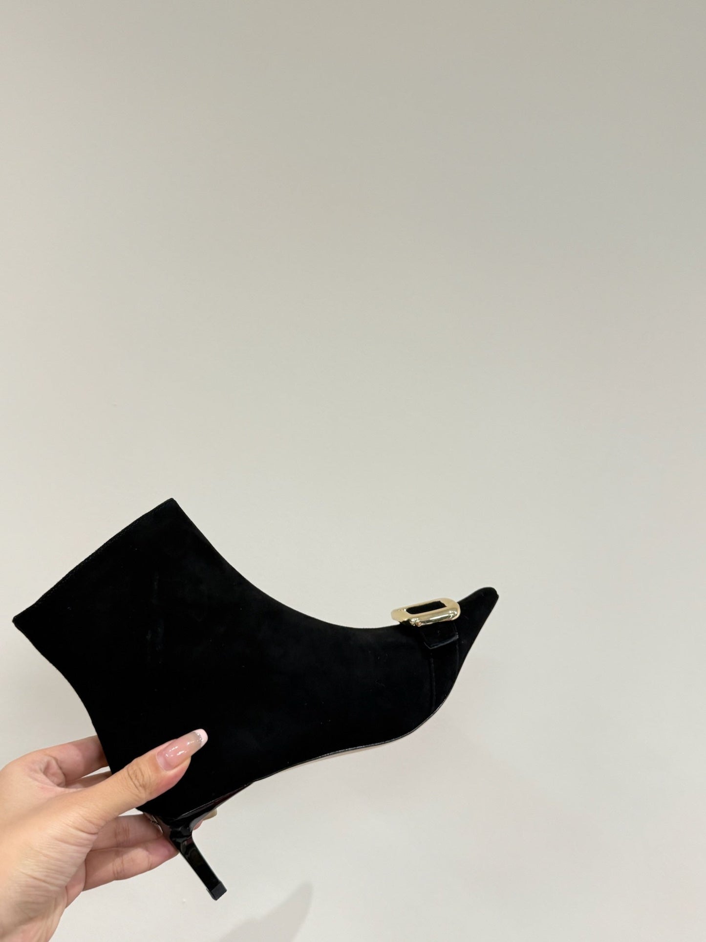 BELLE VIVIER CHELSEA BOOTIES IN BLACK SUEDE - 35
