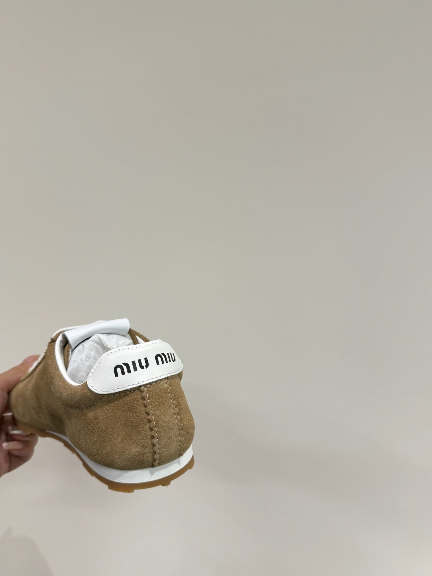 PLUME SUEDE SNEAKERS EARTH BROWN - 35