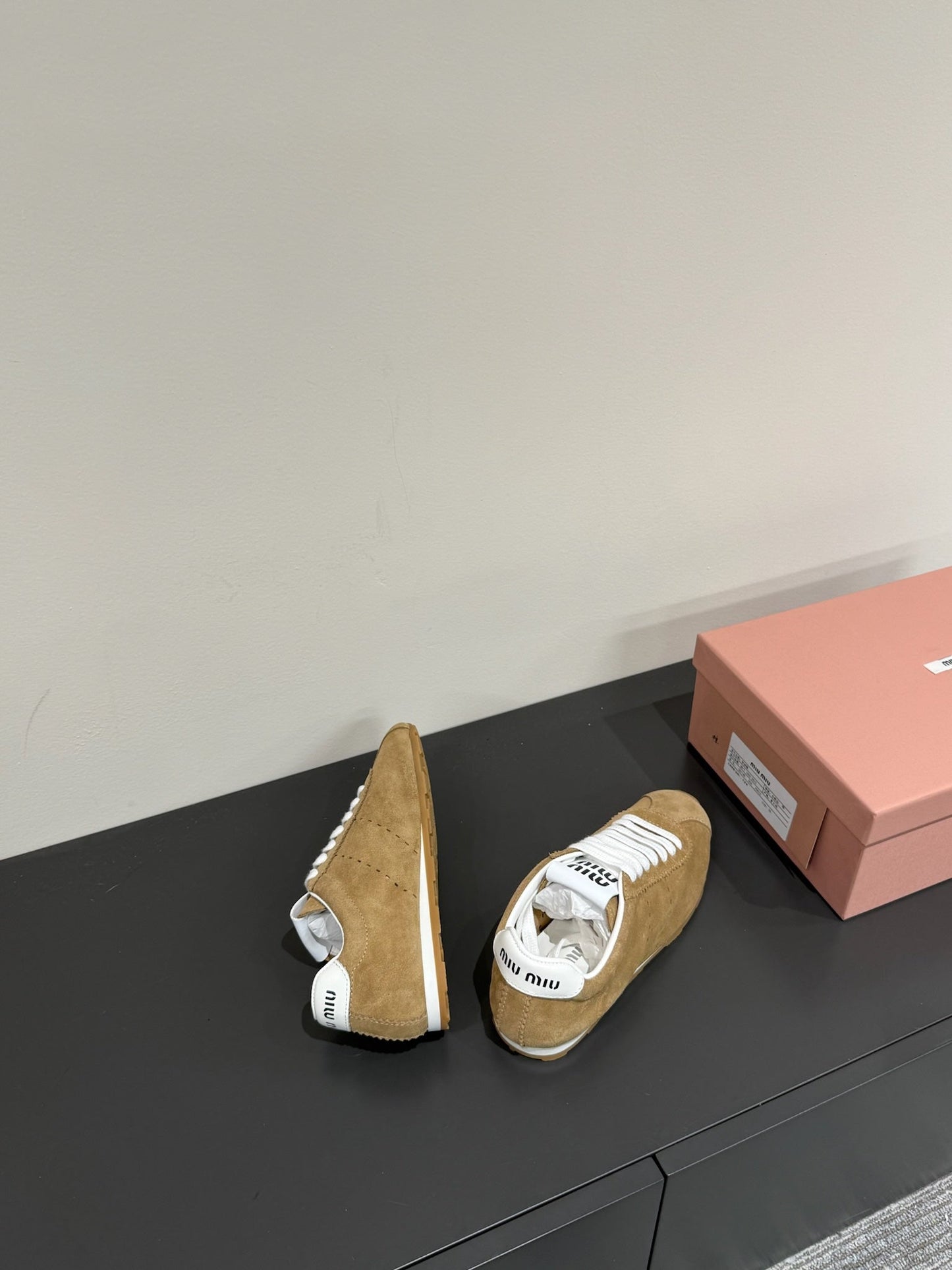 PLUME SUEDE SNEAKERS EARTH BROWN - 35